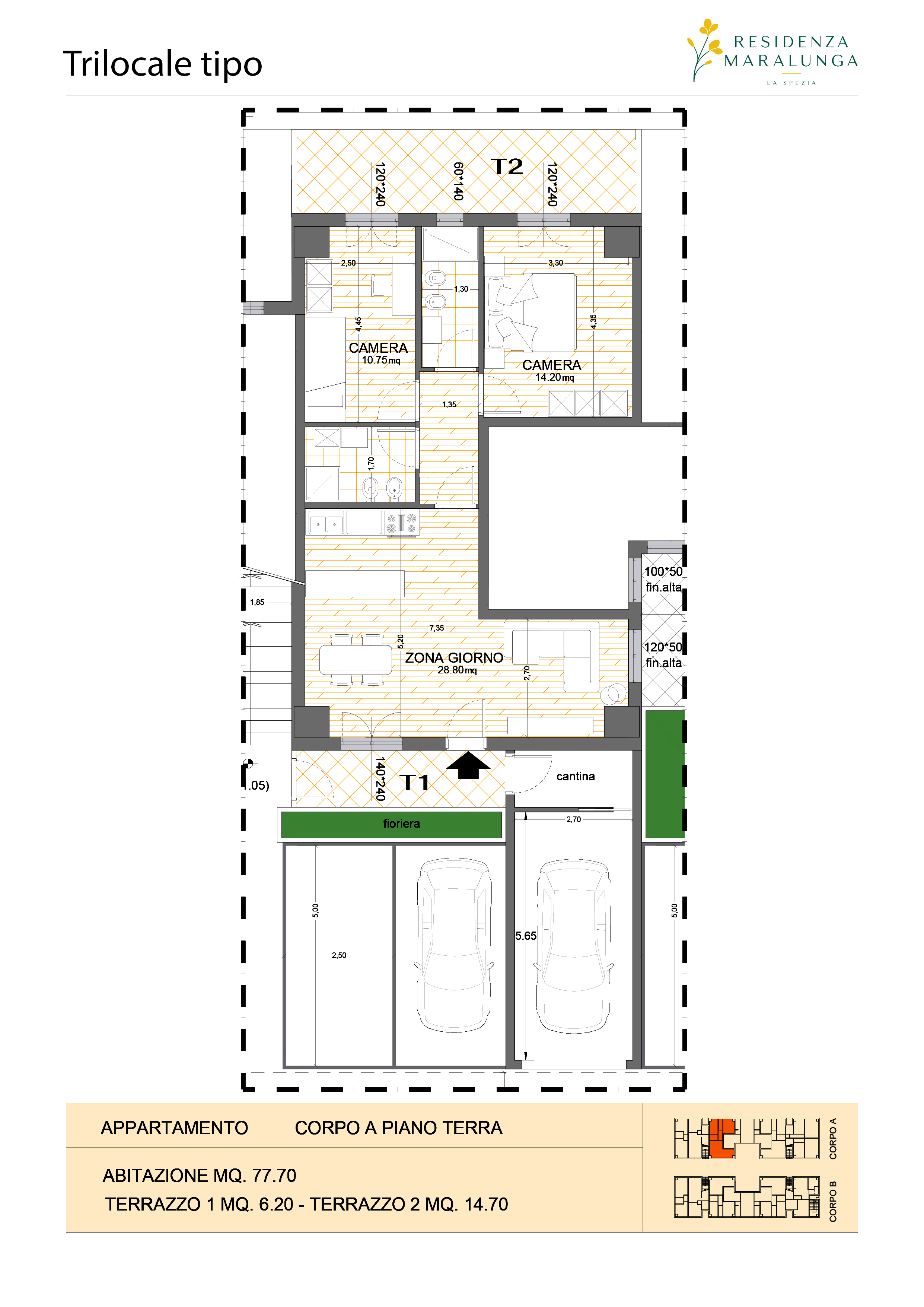 Trilocale Residenza Maralunga